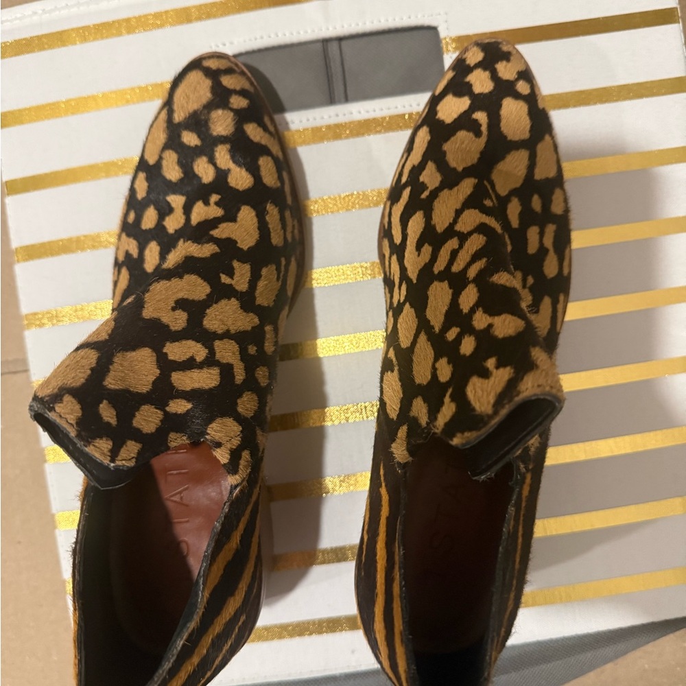 1. State Leopard Print Ankle Boots